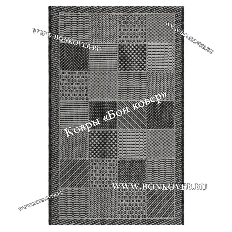 Безворсовый ковер дизайн 78 Серый