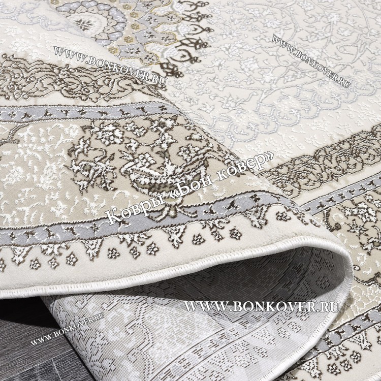 Ковер Для гостиной дизайн 185 Турция Бежевый Овал NN