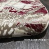 Современный Турецкий Ковер дизайн 74 Красный Овальный