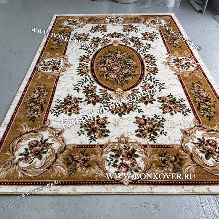 Ковер для гостиной дизайн 25486 New 2 Бежевый