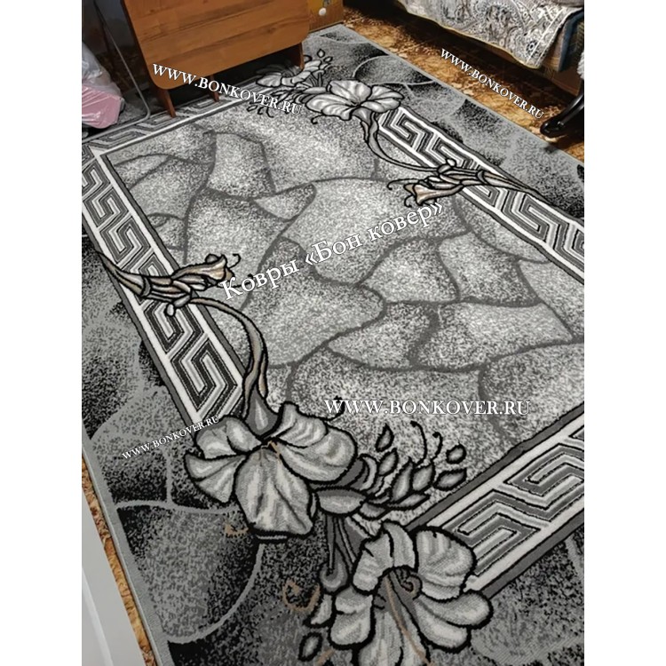 Ковер Лайт Карпет New NN Дизайн 25710 Серый